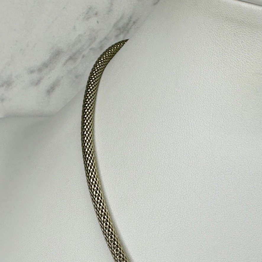 Chico’s Rhinestone Slide Bead Snake Chain Necklace 19-22.5in