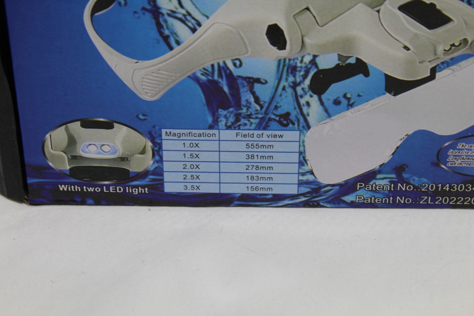 Magnifying Glasses LED Light Lamp Head Loupe Jeweler Headband Reading Magnifier
