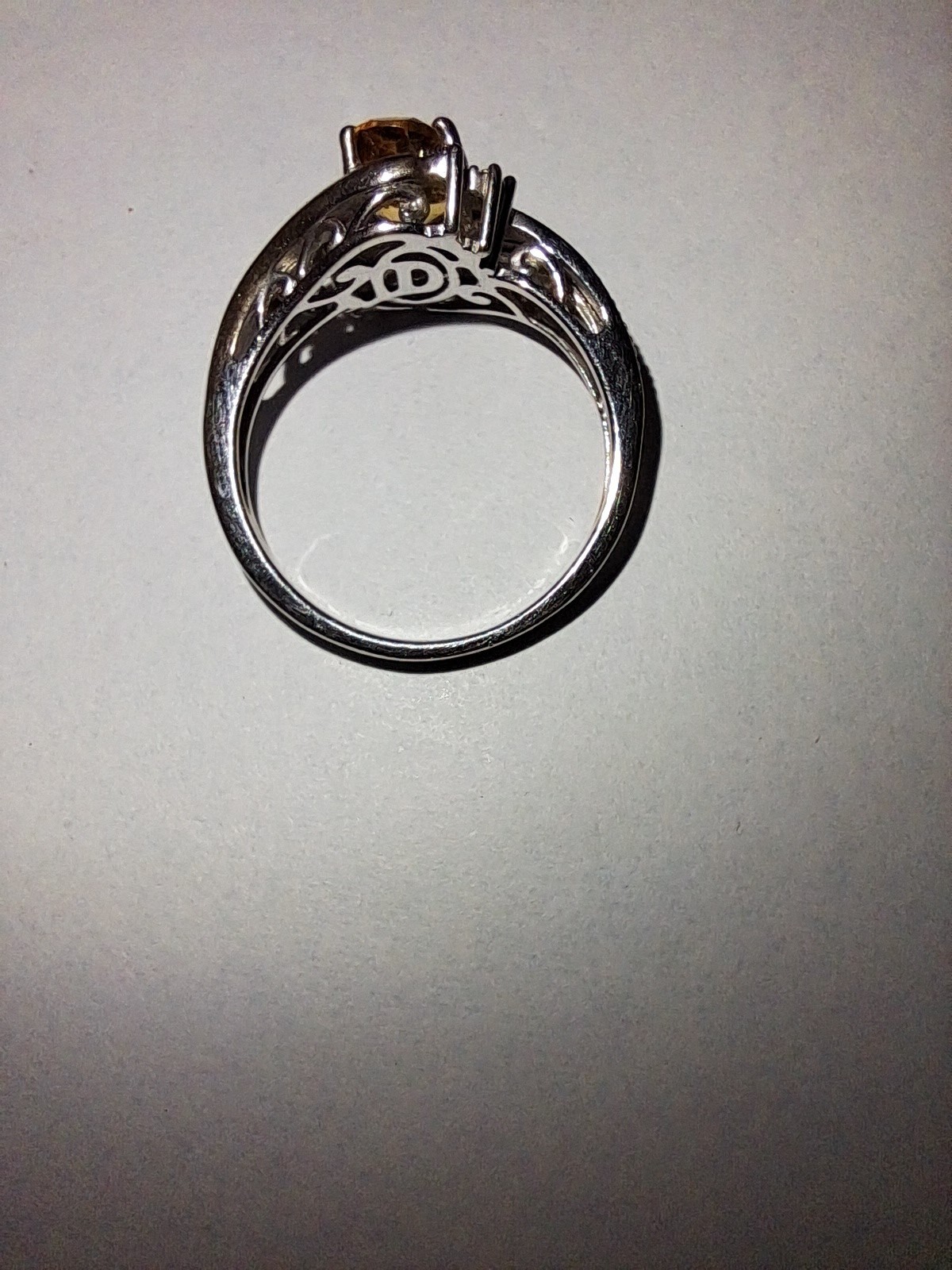 Ralph Lauren silver ring with 10K gold accents- stamped 925 10K RL HK