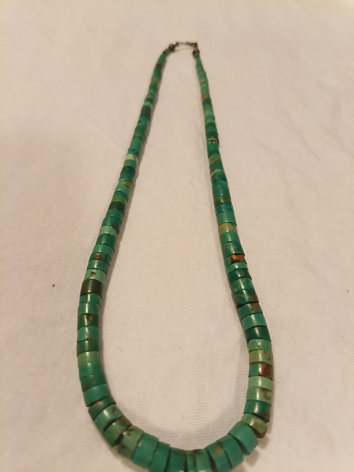 Vintage Native American Turquoise Heishi 20” Necklace