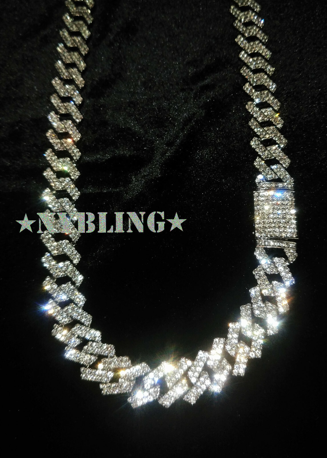 Miami Cuban Prong Link Necklace / Bracelet Gold Plated Men Iced CZ Hip Hop Chain