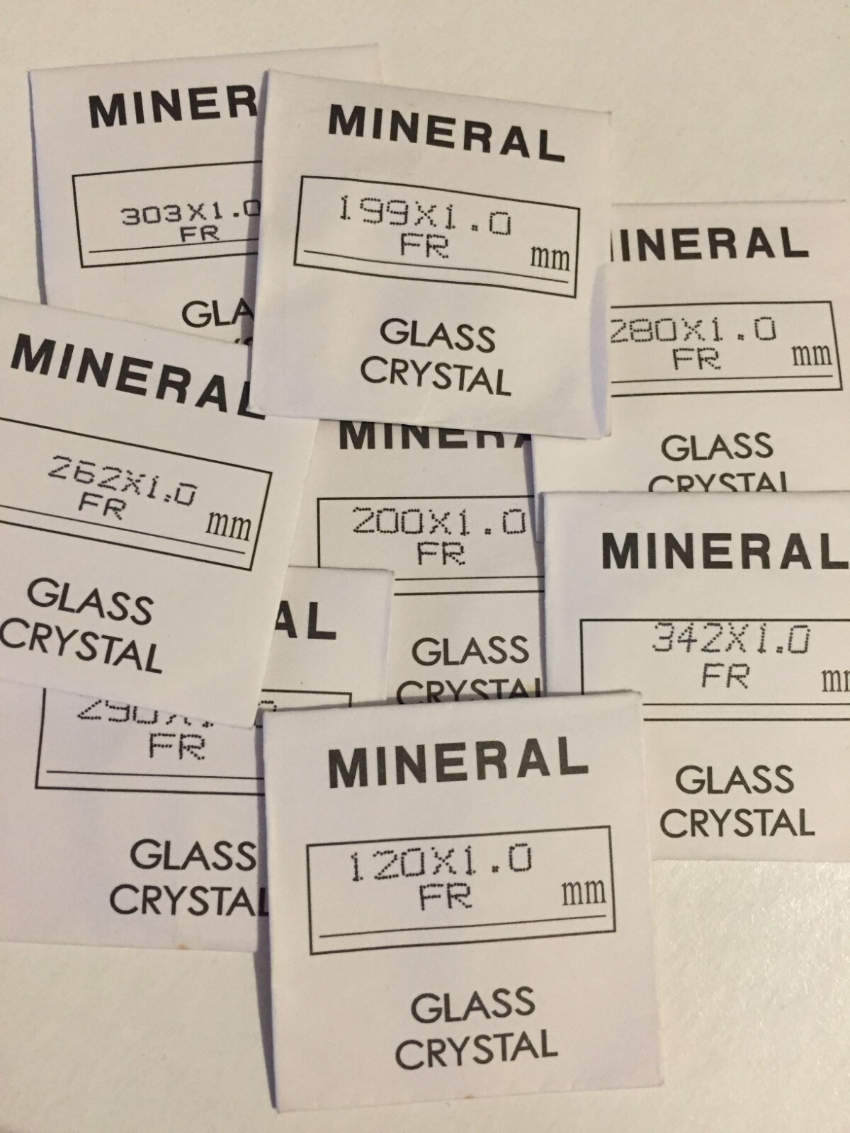 watch glass replacement,1mm thick, from 12mm to 36mm fast shipping