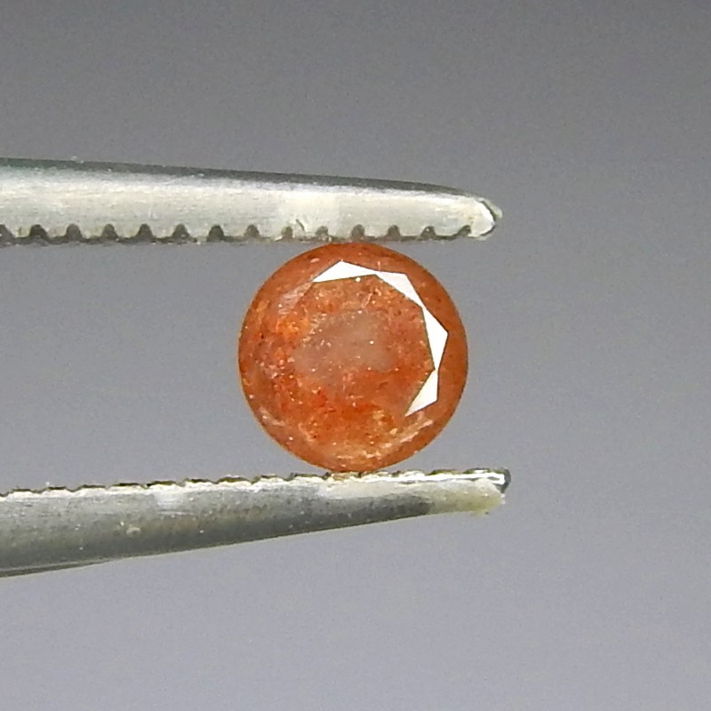.4ct Untreated Unheated Orange Brown Diamond Natural Earth Mined Faceted Round