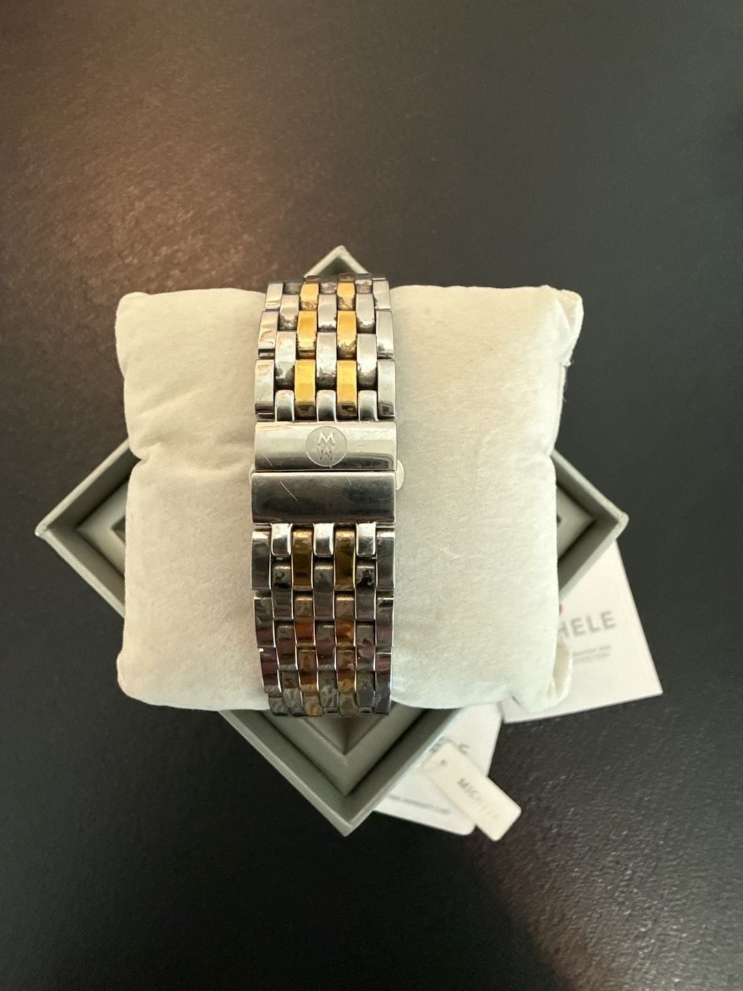Michele Deco Mid Two-Tone Diamond Dial Watch MWW06V000042