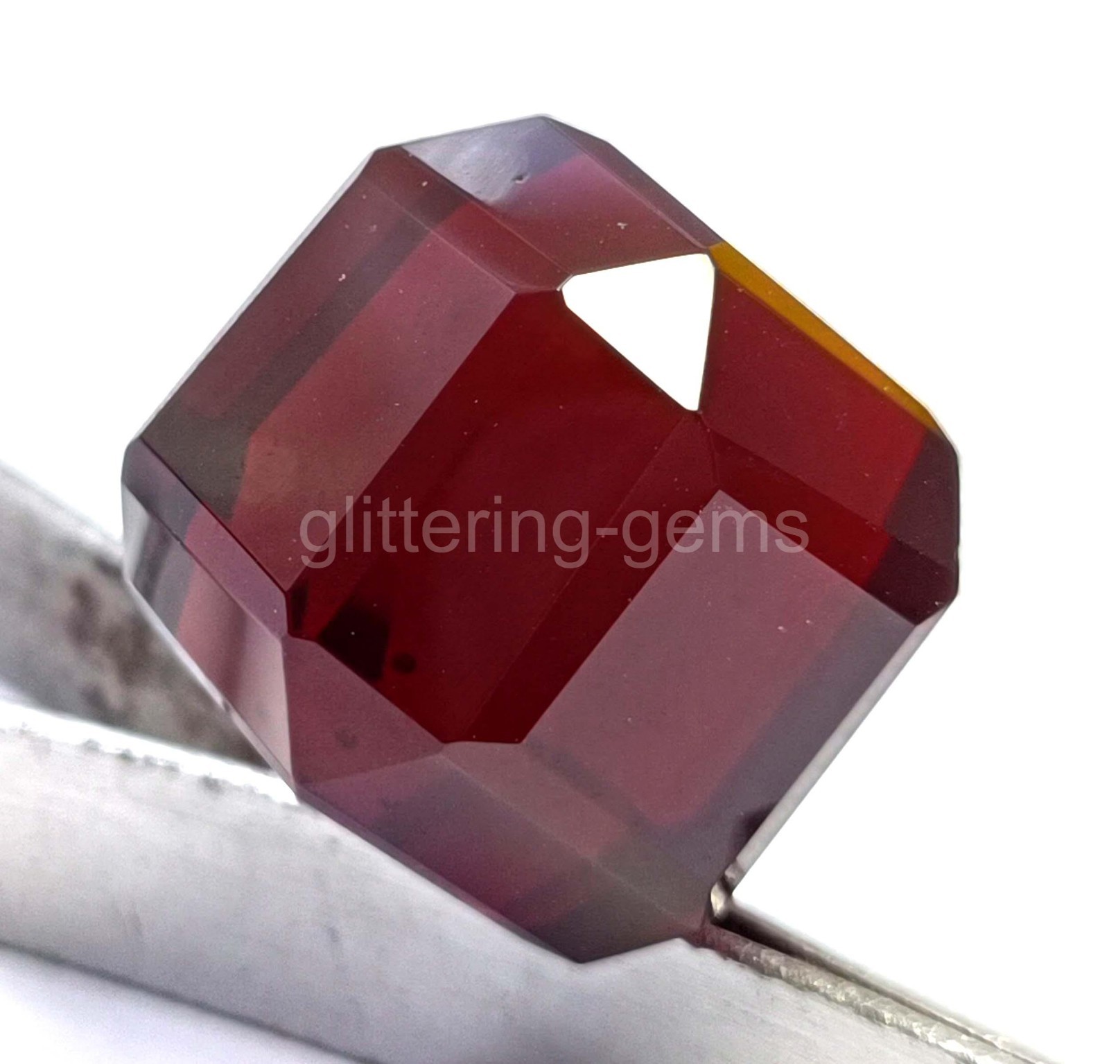59.55 Ct Cube Cut Natural Blood Red Ruby IGL Certified Loose Gemstone 5JOR