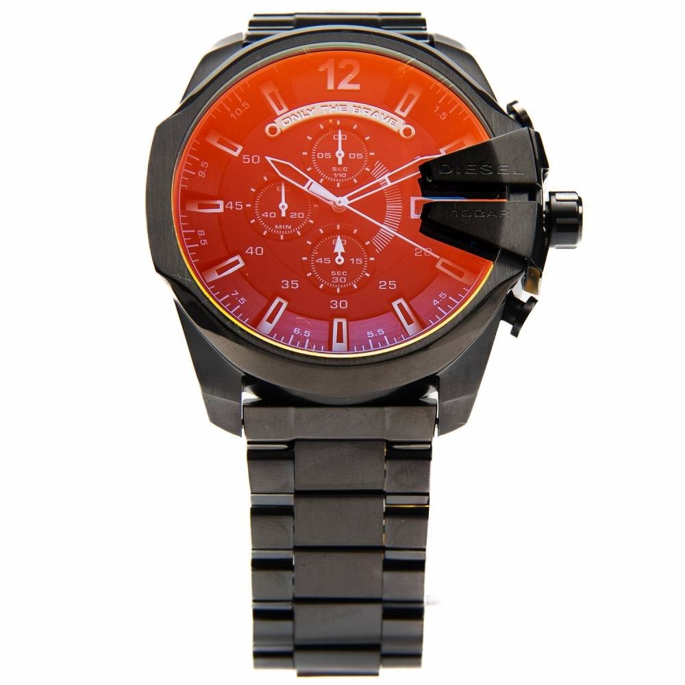 Diesel DZ4318 Mega Chief Men’s Black Ion-plated Stainless Steel Watch 59X51mm