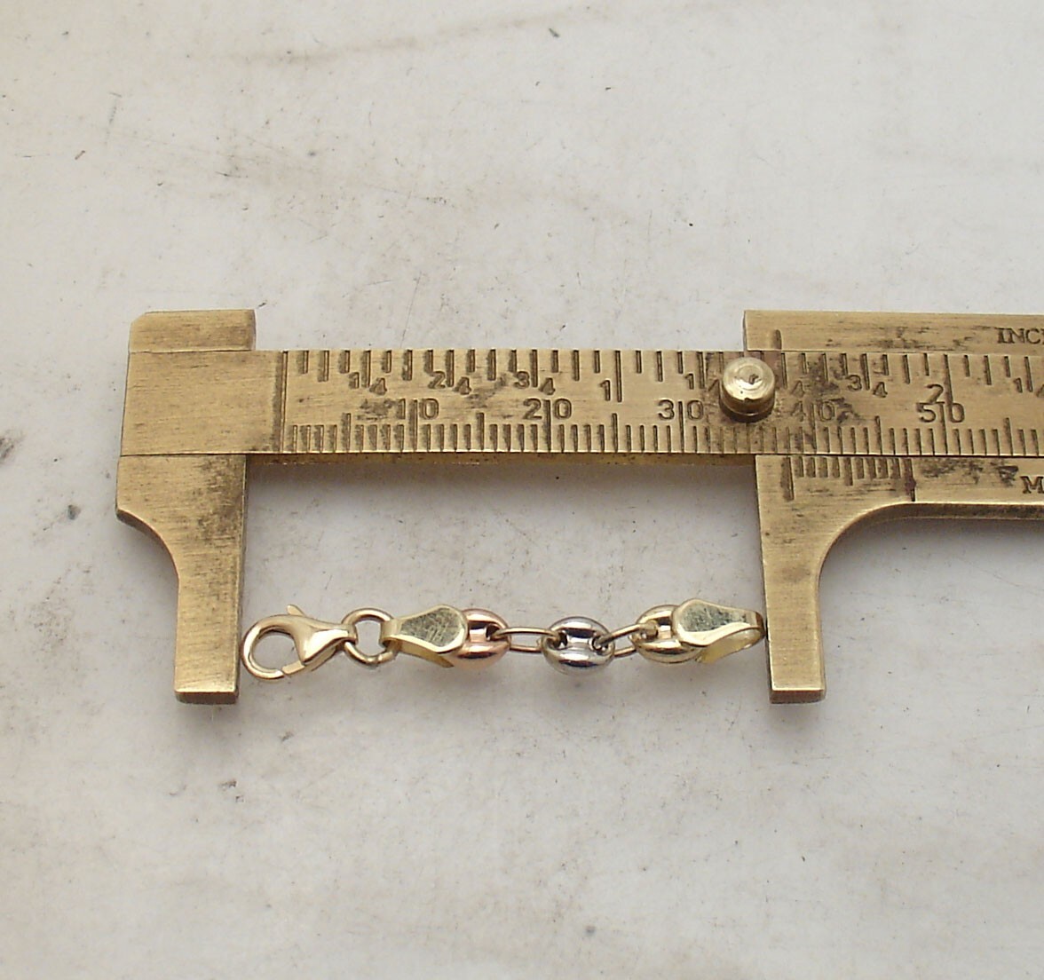 1.5″ Puffed Mariner Extender for Necklace Chain Real 14K Yellow White Rose Gold