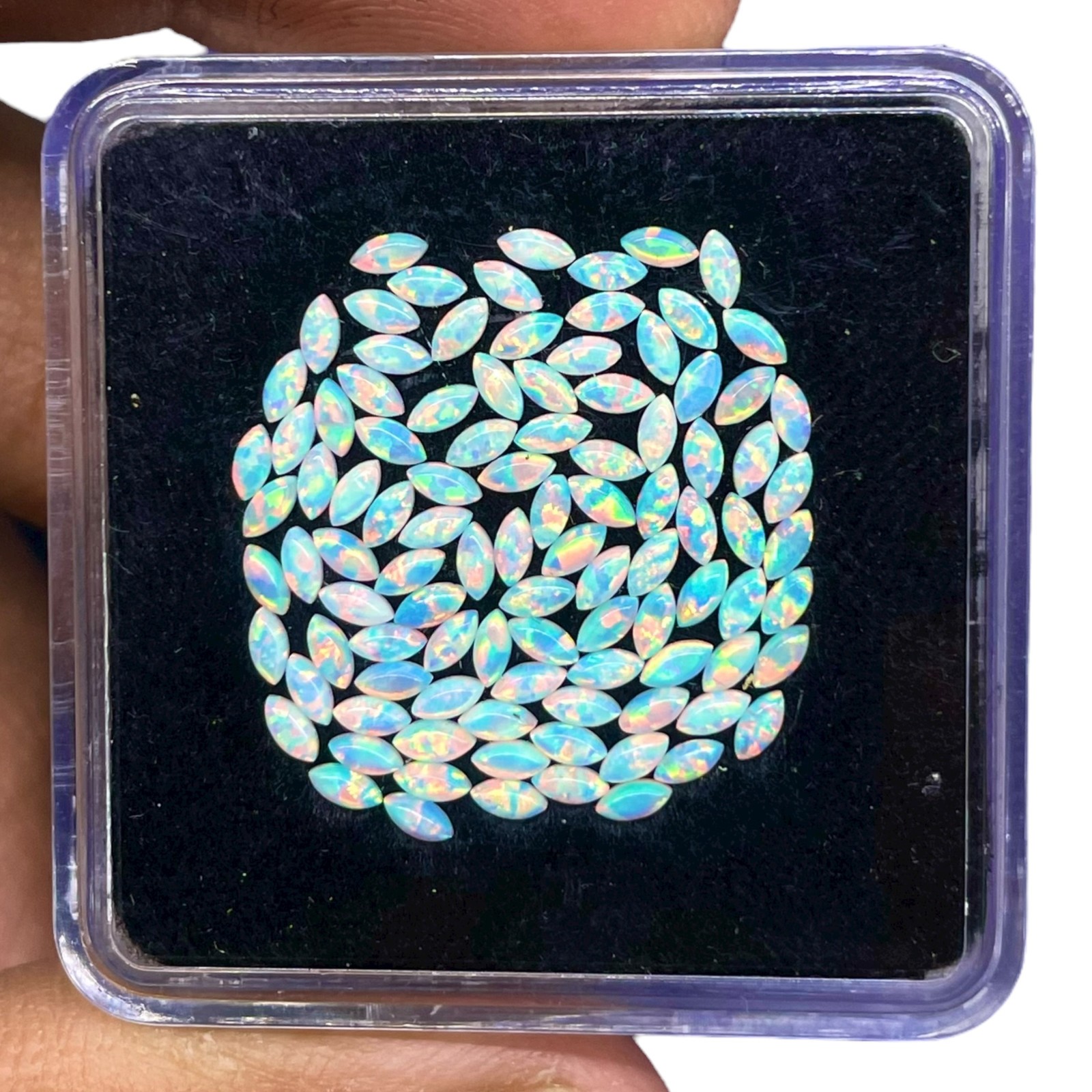 20 Pcs Australian Opal 3×1.5mm Marquise Cabochon AAA Quality Gemstones Lot