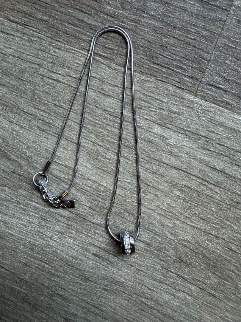 Swarovski Crystal Necklace Silver Snake Chain Used Not specified