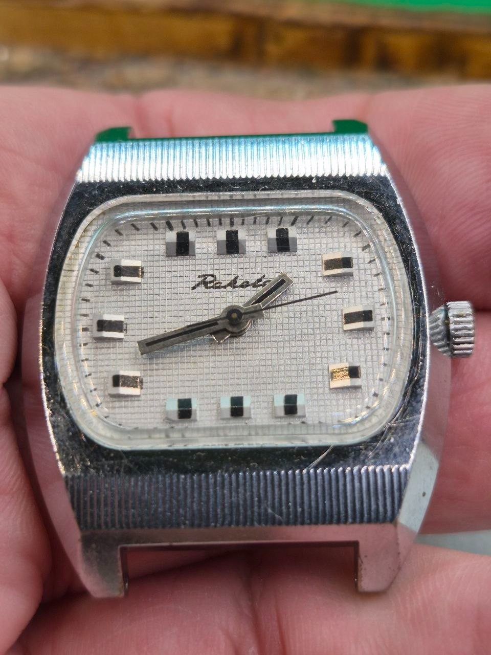 Vintage Soviet mechanical wristwatch RAKETA