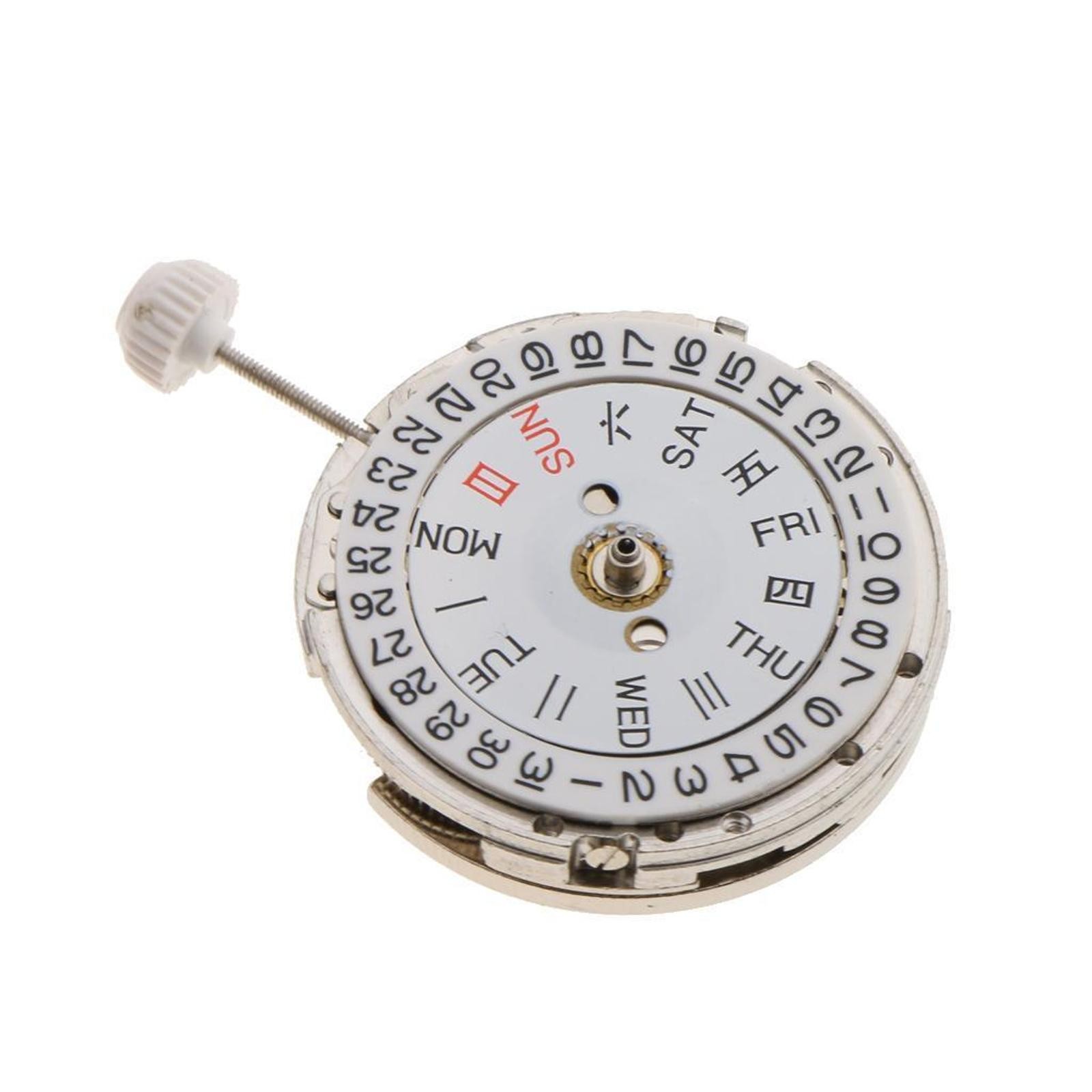 Metal Double Calendar Automatic Watch Movement Repair Parts For Miyota 8205