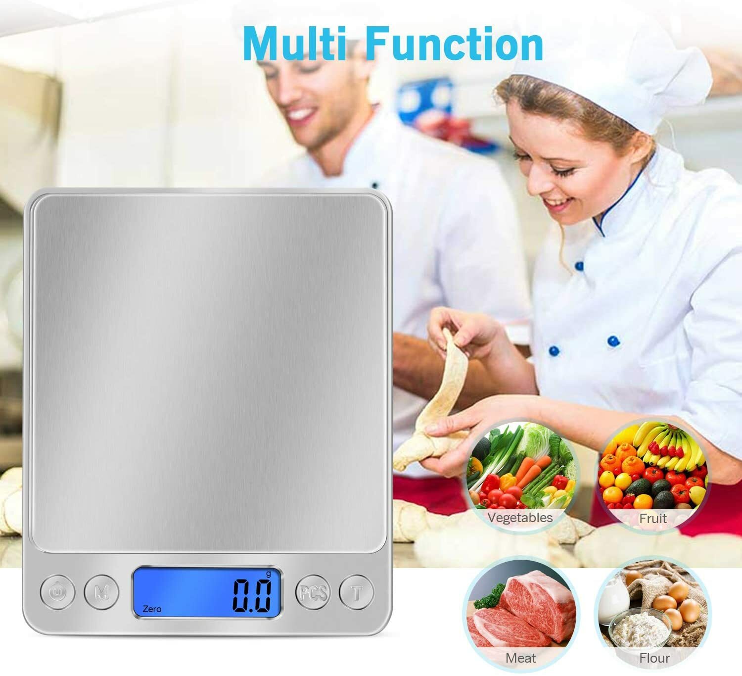 3000g Digital Scale 0.1g Jewelry Gold Silver Coin Gram Pocket Size Herb Grain