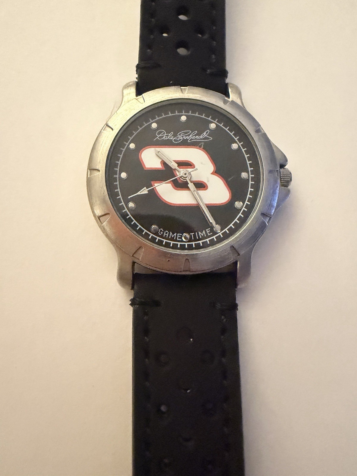 Dale Earnhardt #3 NASCAR Game Time Driver Series Watch New Leather Racing Strap