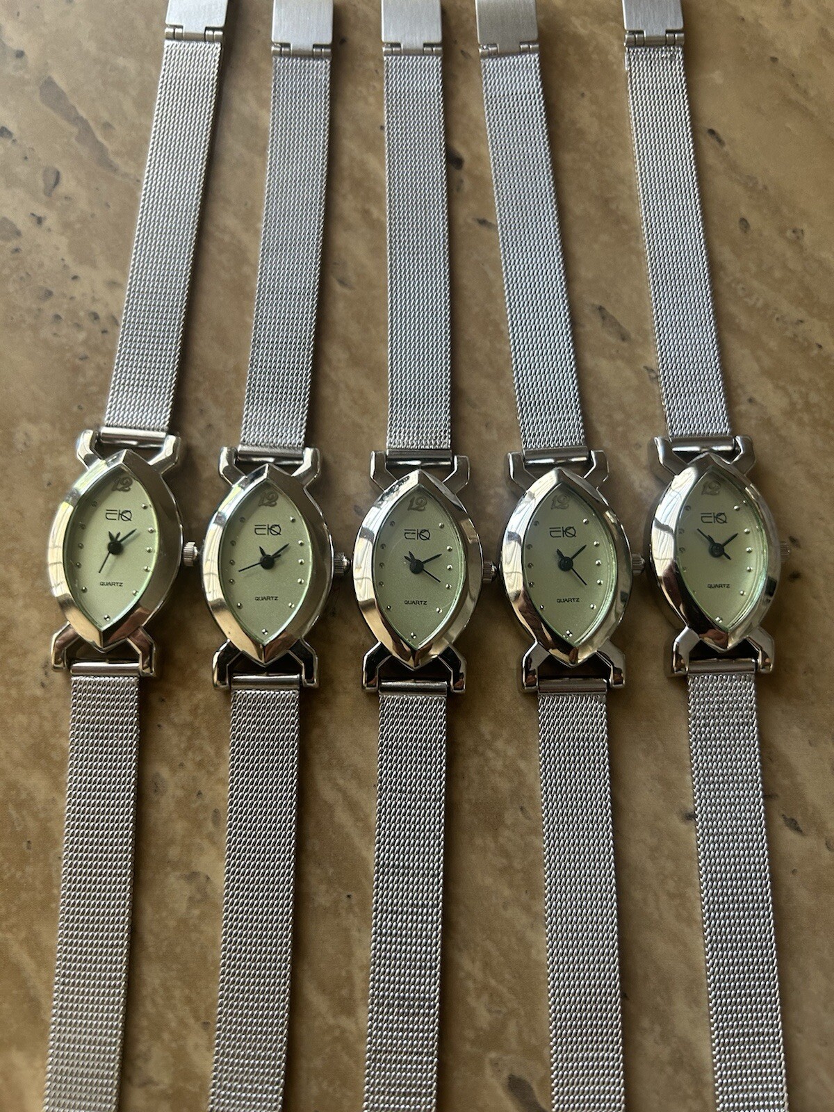 Buyer gets all 5 New Oval Unisex EKO Soft Mesh Band quartz watches-USA vendor