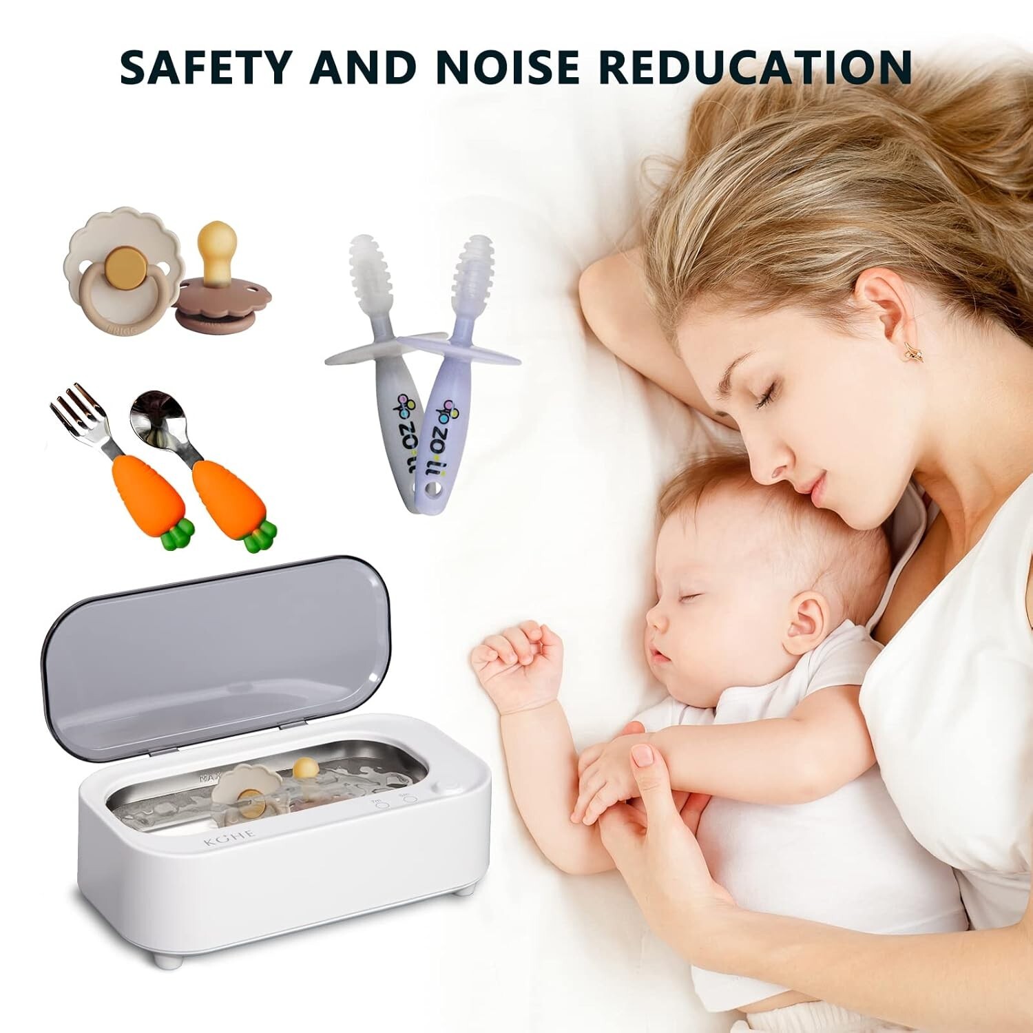Sonic Jewelry Cleaner- 48Khz Professional Portable Glasses Cleaner Machine