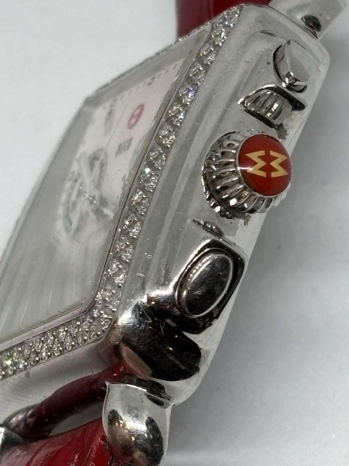Michele Deco Diamond Chronograph 71-6000 Watch, ETA 251 471 Movement, Runs, READ