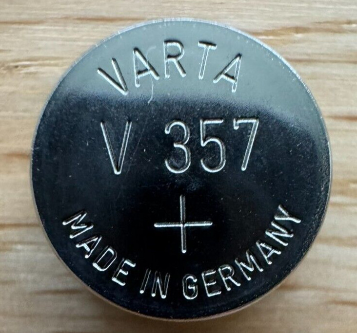 VARTA V 357 (SR44 V357) 1.55V Watch Button Coin Cell Battery Silver Oxide
