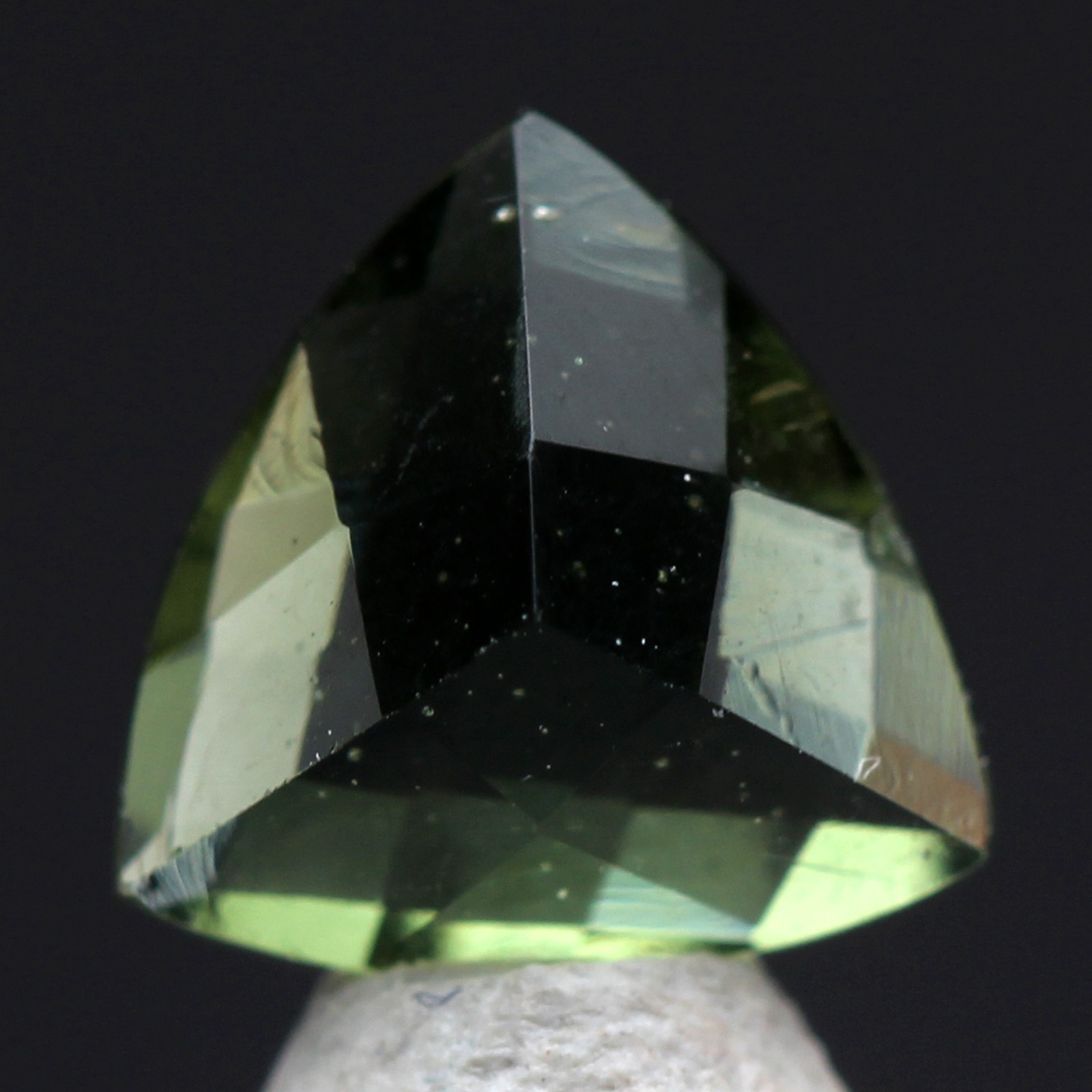 FACETED MOLDAVITE Meteorite Tektite Mineral Specimen Natural Gem US Seller IMCA#