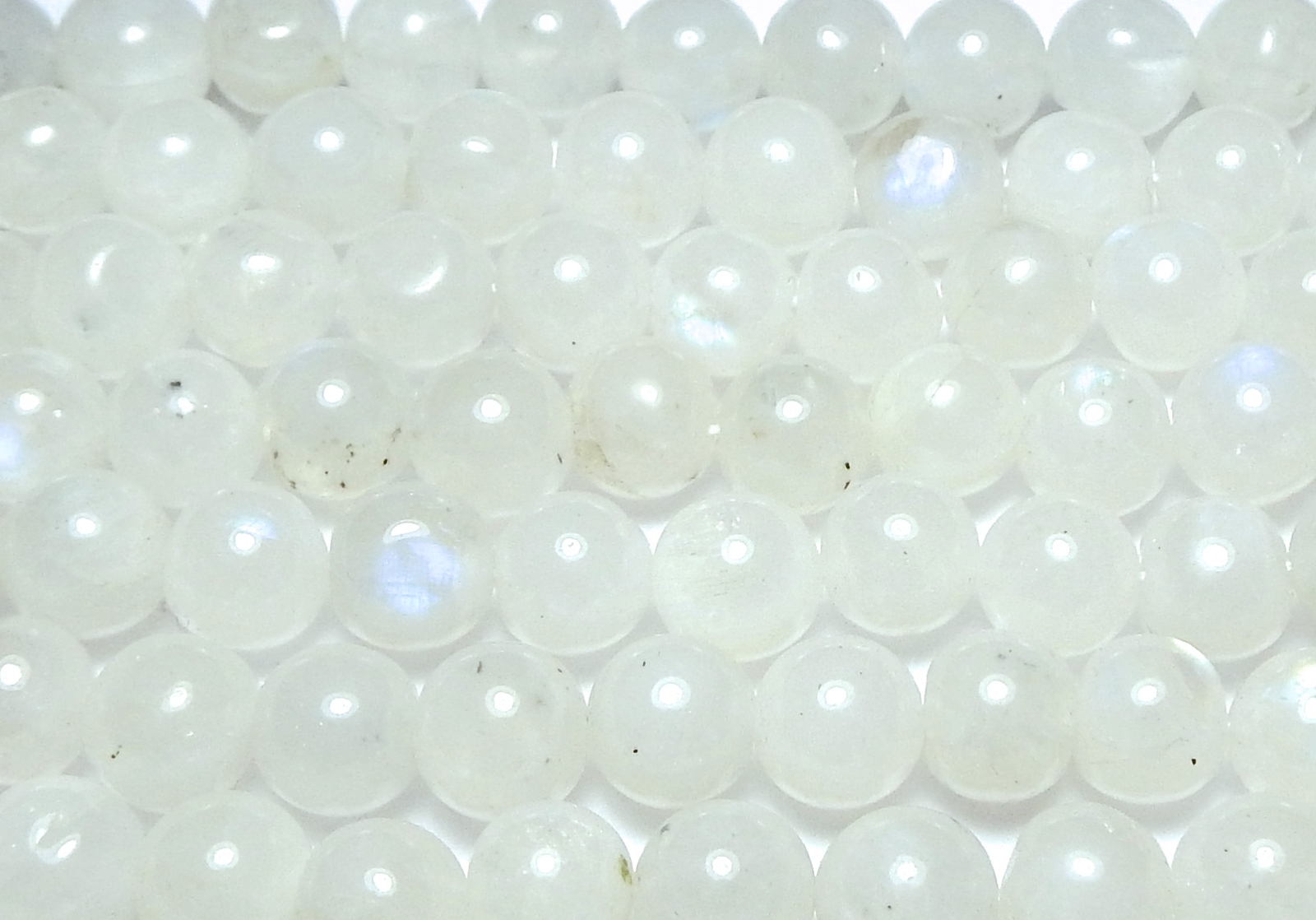 13″ Strand RAINBOW MOONSTONE 5-5.5mm Round Beads /R50