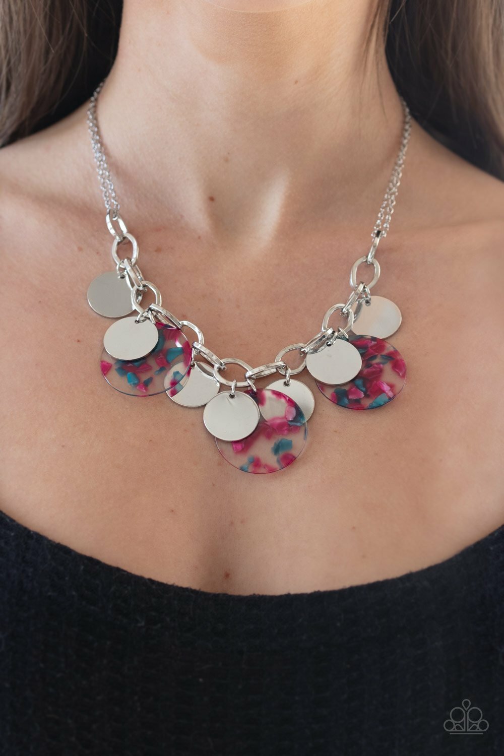 Confetti Confection Pink Necklace Paparazzi New