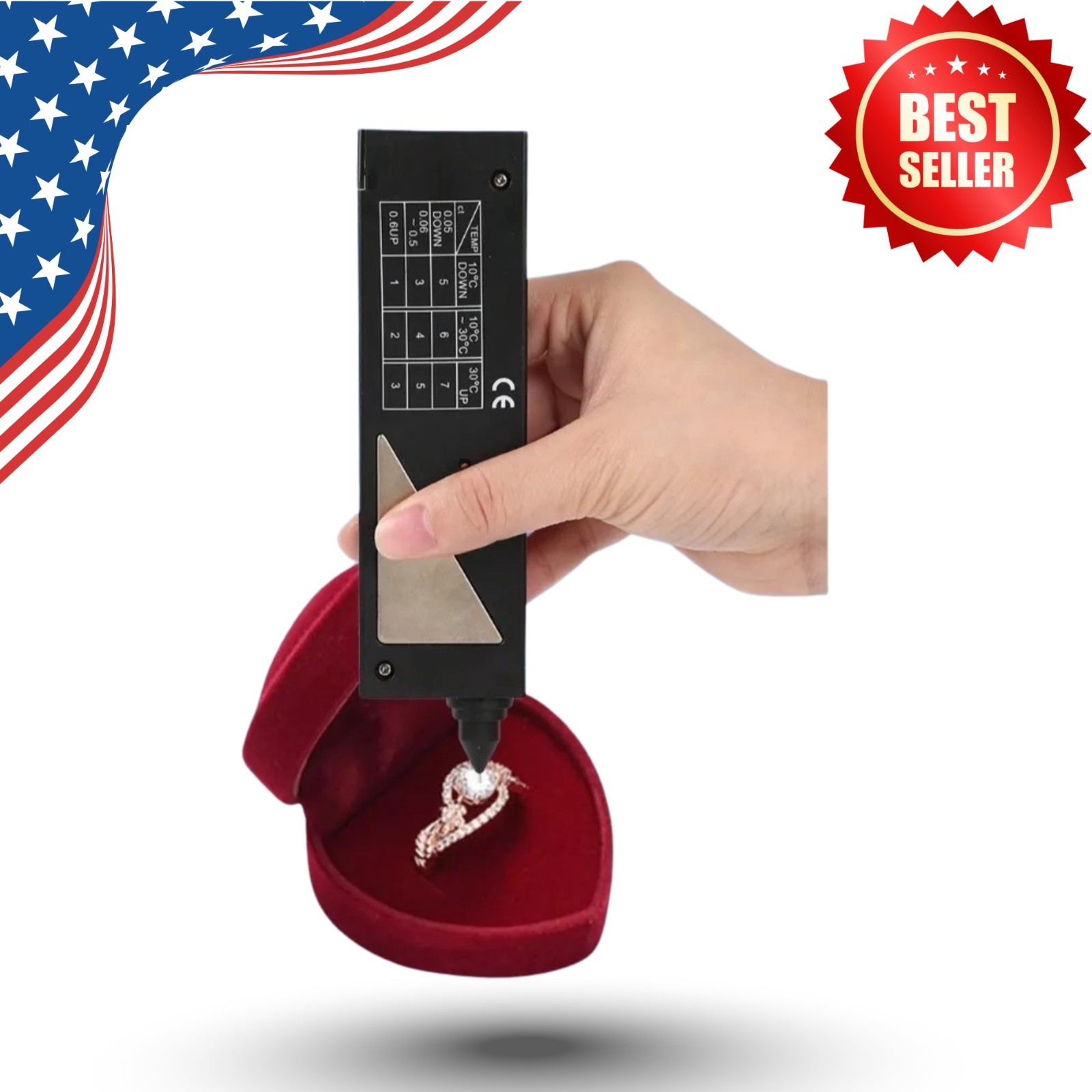 Diamond Selector V2 Portable Diamond Tester with Case & Gemstone Platform