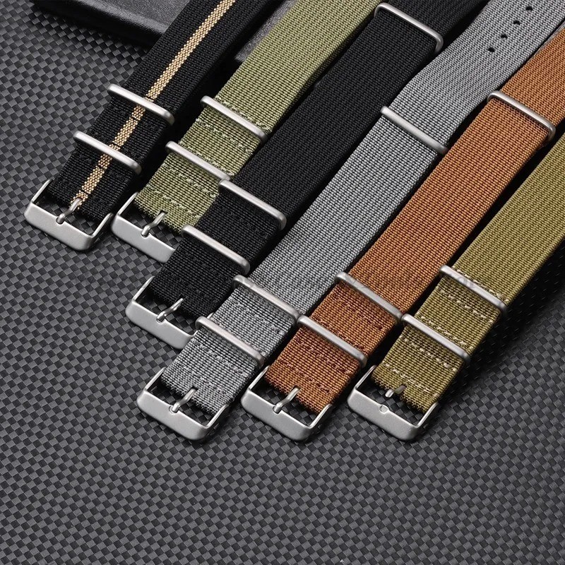 Nylon Watch Strap 18mm 20mm 22mm Military Sport Band Replacement