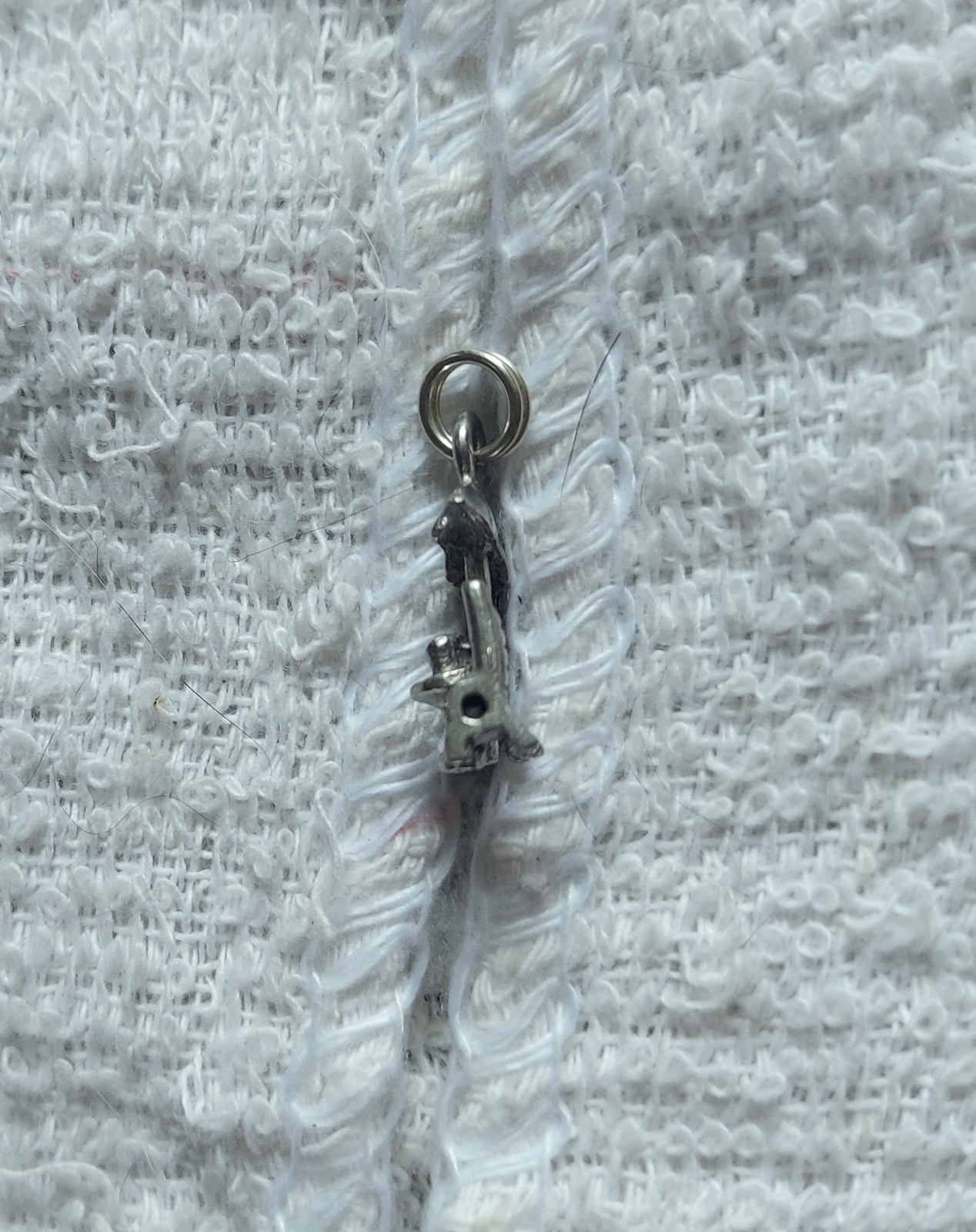 “Beach Chairs With Beach Umbrella” Pewter Charm New