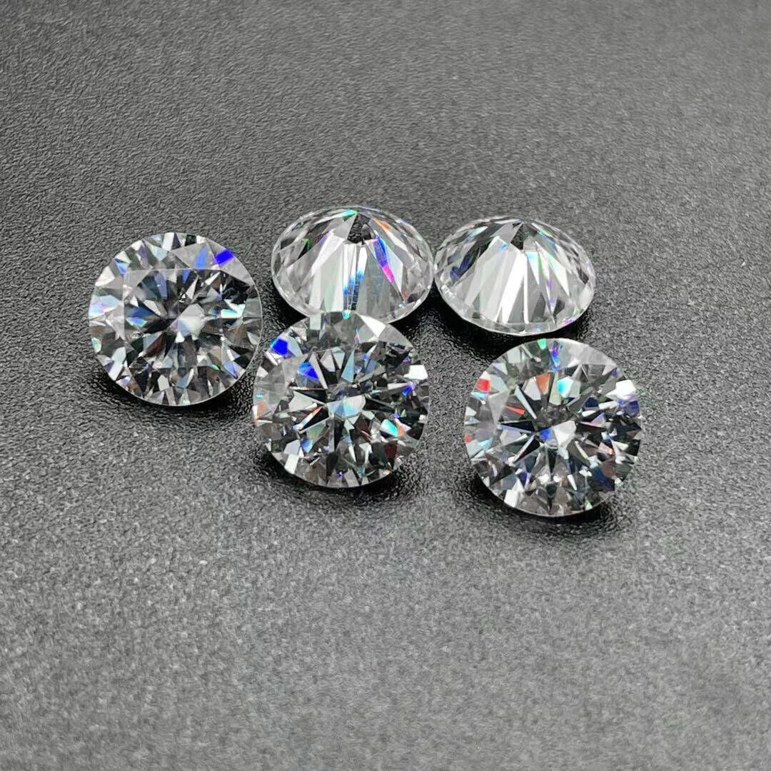 Lab Created Diamond 9.5X9.5 MM Round Cut VVS1 Clarity D Colour GIE Certified