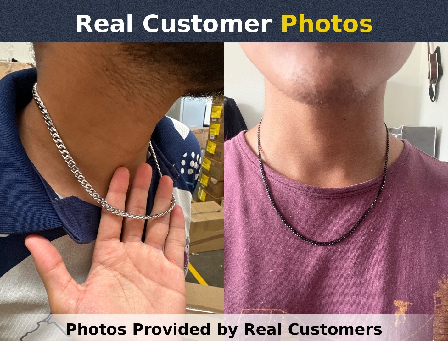 16-24″ Stainless Steel Silver Chain Cuban Curb Womens Mens Necklace 3/5/7mm