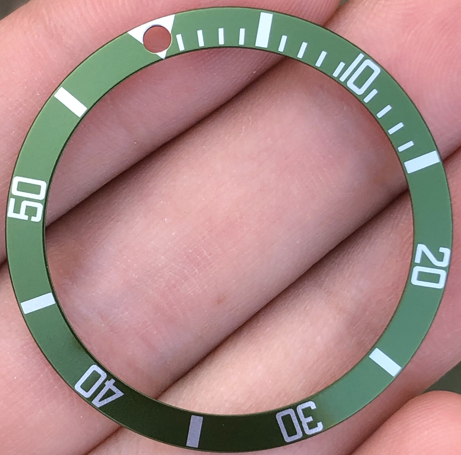 Genuine Rolex Submariner 16610LV Lime GREEN KERMIT Bezel Insert B315-11610
