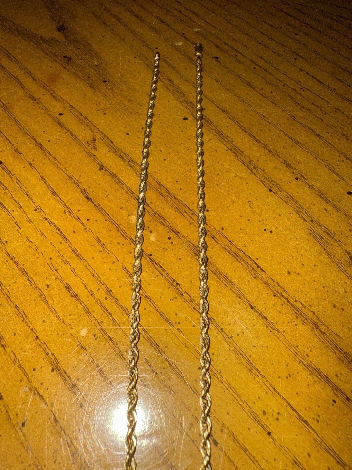 14k yellow gold chain Peruvian style 2.7 grams 20inches
