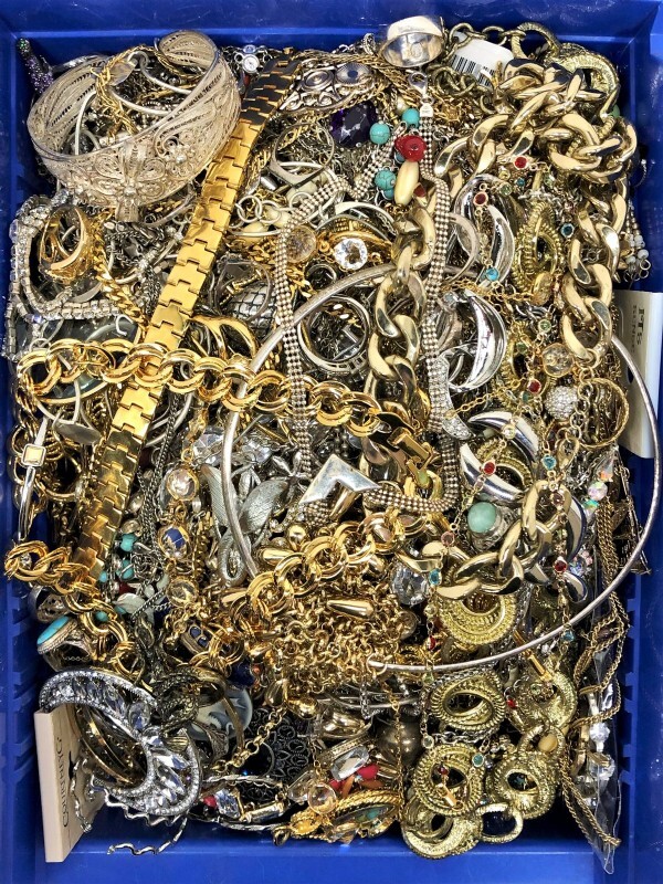 5 + Lb Pounds Unsorted Jewelry Making Craft Lot W/ Wearable Resell Mixed In Junk