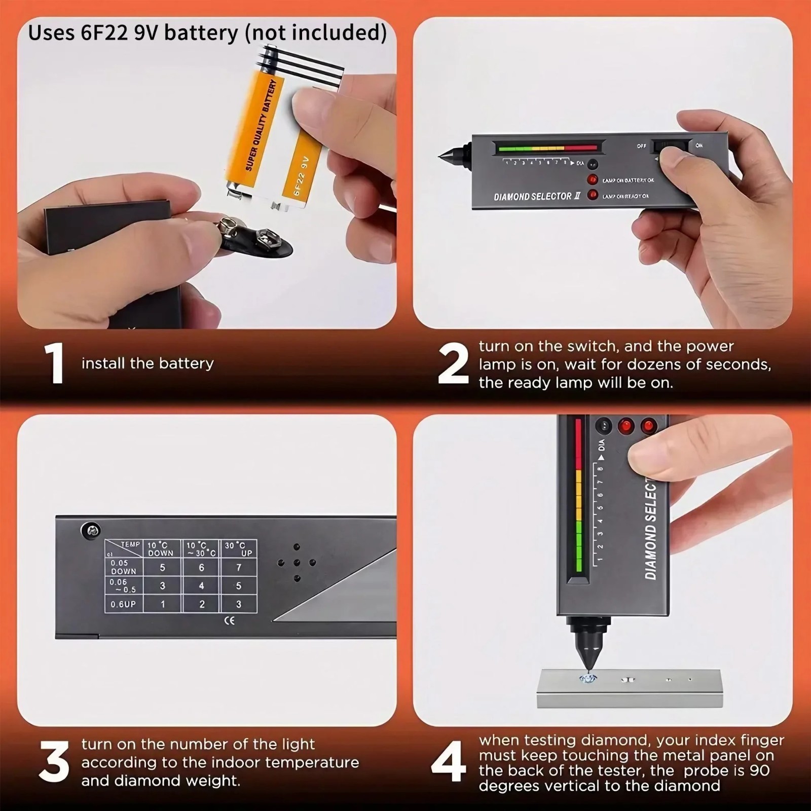 High Accuracy Gold Silver Test Kit Diamond Tester Precious Metal Testing Kit