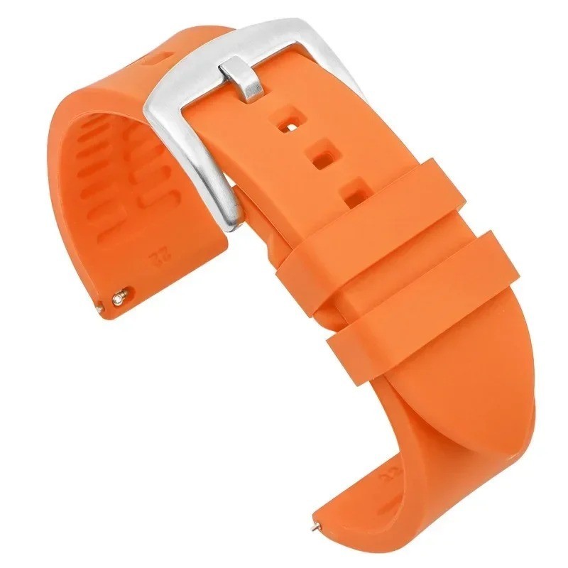 18mm 20mm 22mm Soft Silicone Watch Band Divers Replacement Strap Quick Release