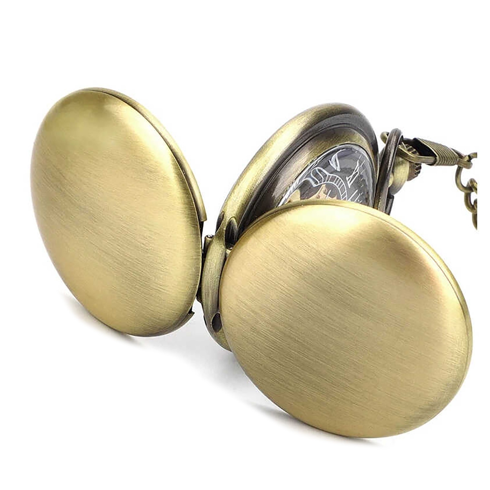 New 0.7in Dial Thickness Men’s Mechanical Vintage Pocket Watch Ideal Gift Kit wq