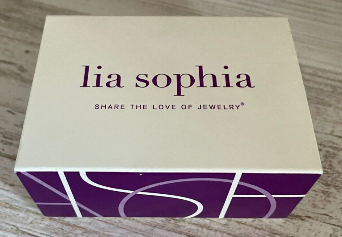 Lia Sophia Florette 16-19″ Adjustable Necklace Pendant & Chain NEW in Box 34N44