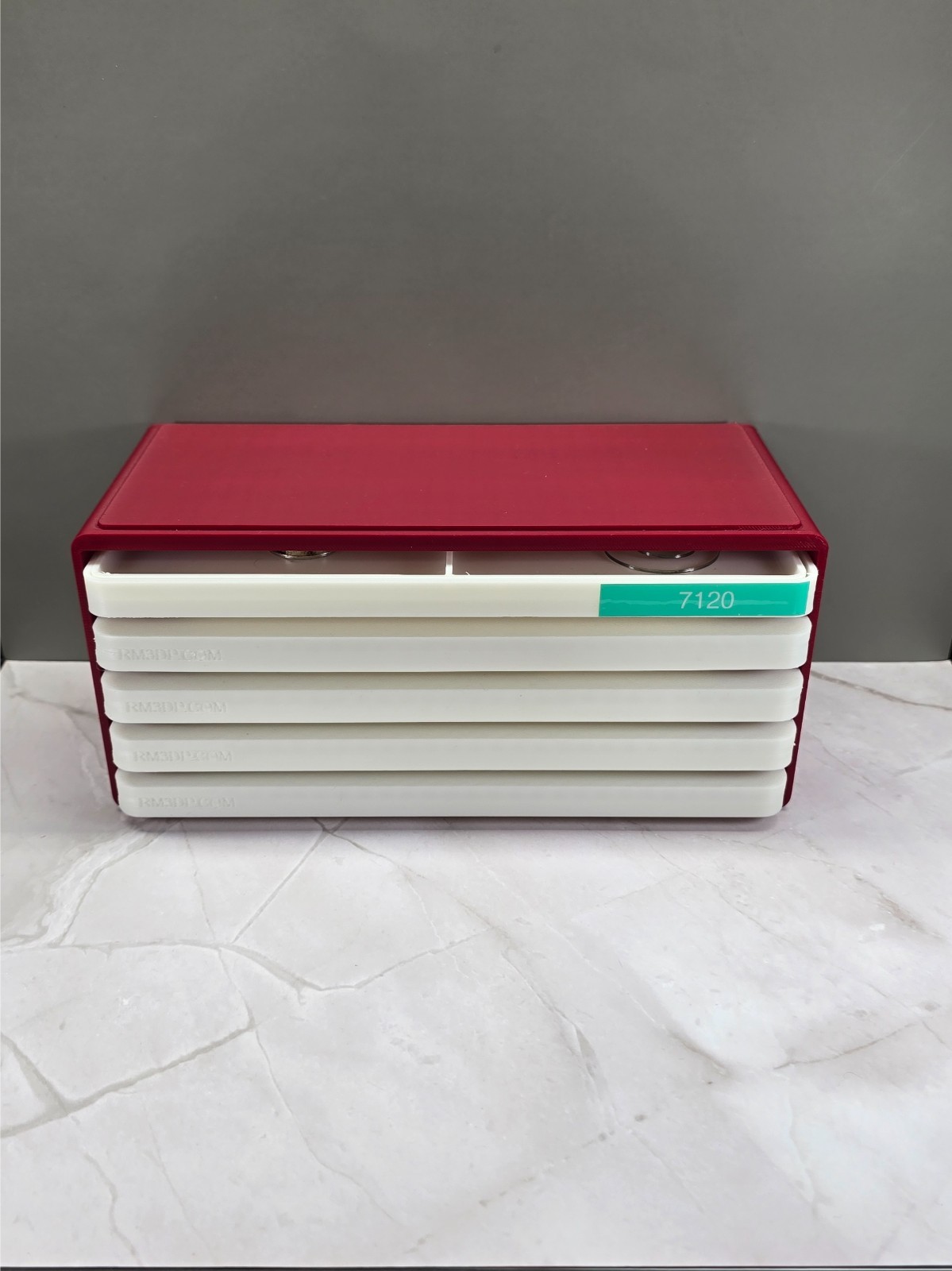 3D Printed Watch Parts Storage Cabinet, 5 Tray Organizer