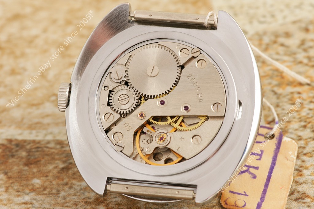 Raketa 2609 Big Zero Ex Rare Arabic Russian mechanical wrist watch راکیتا NOS!