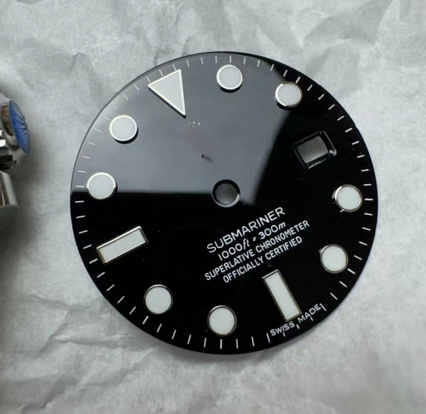 DIY SET for 3135 40MM watch case + dial + hands + Strap sapphire