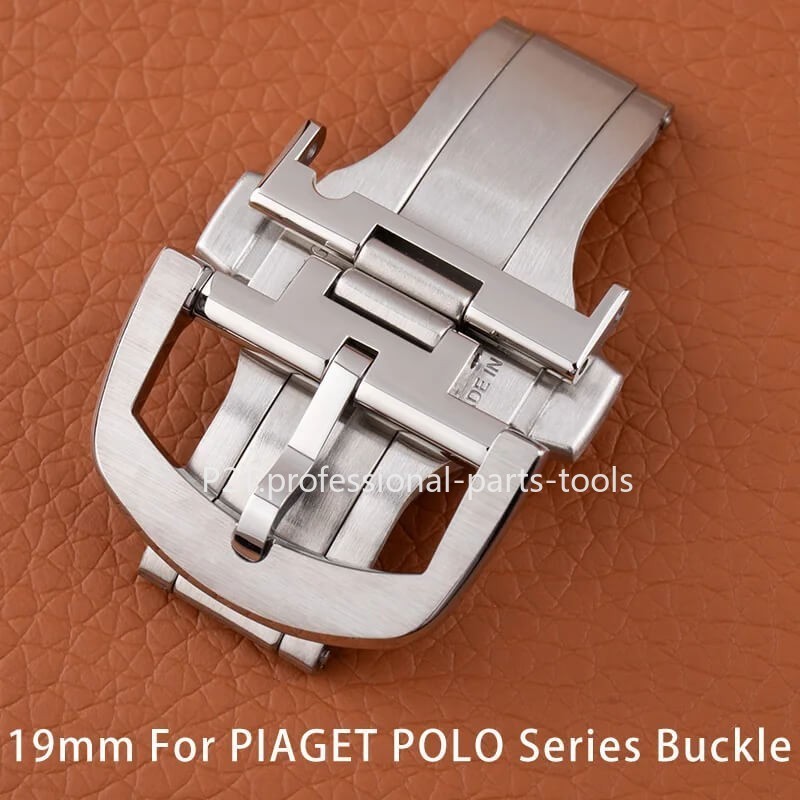 19mm Steel Deployment Buckle Quick Release Folding Clasp For Piaget Rubber Strap