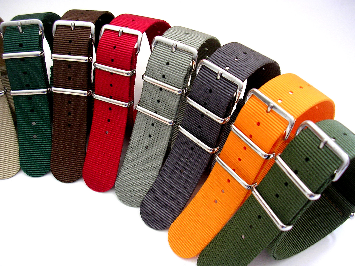 NATO® strap G10 Ballistic nylon military MoD diver Sport watch band Stitched USA