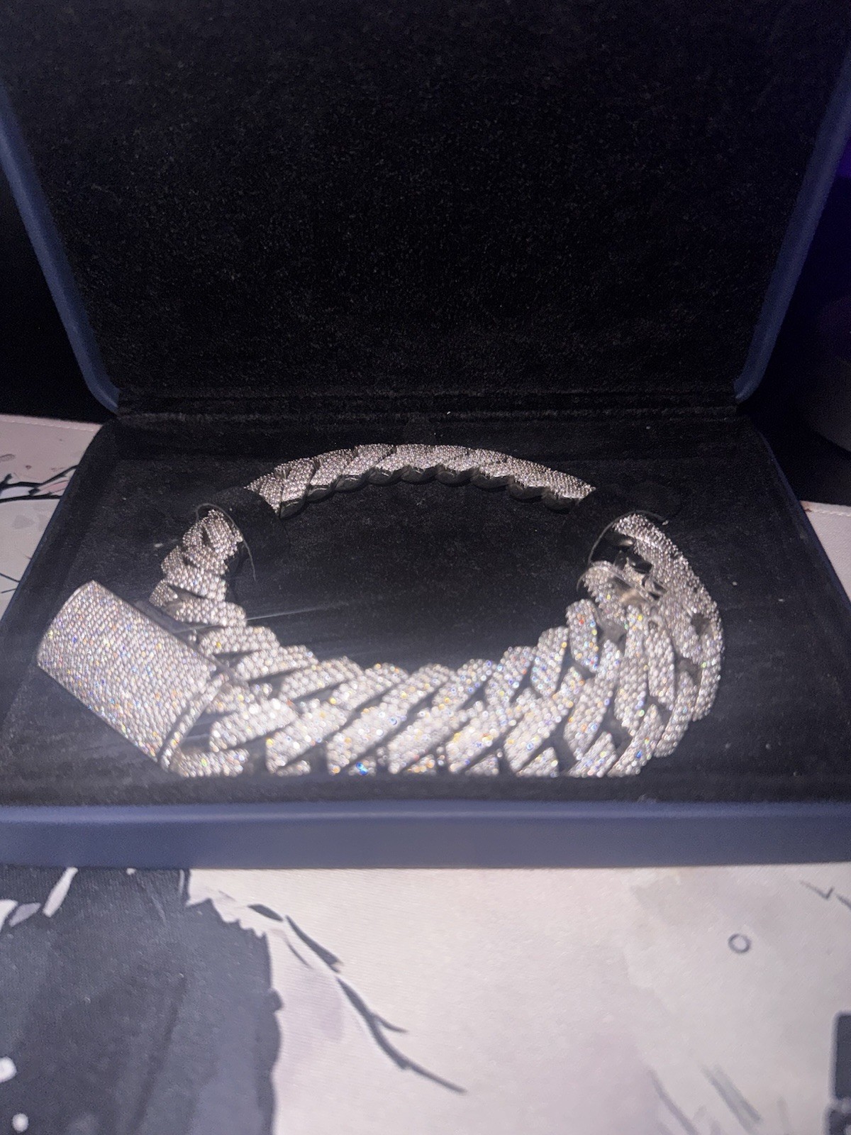 ICECARTEL 4 row 20 mm Iced Out Cuban Link Chain Necklace