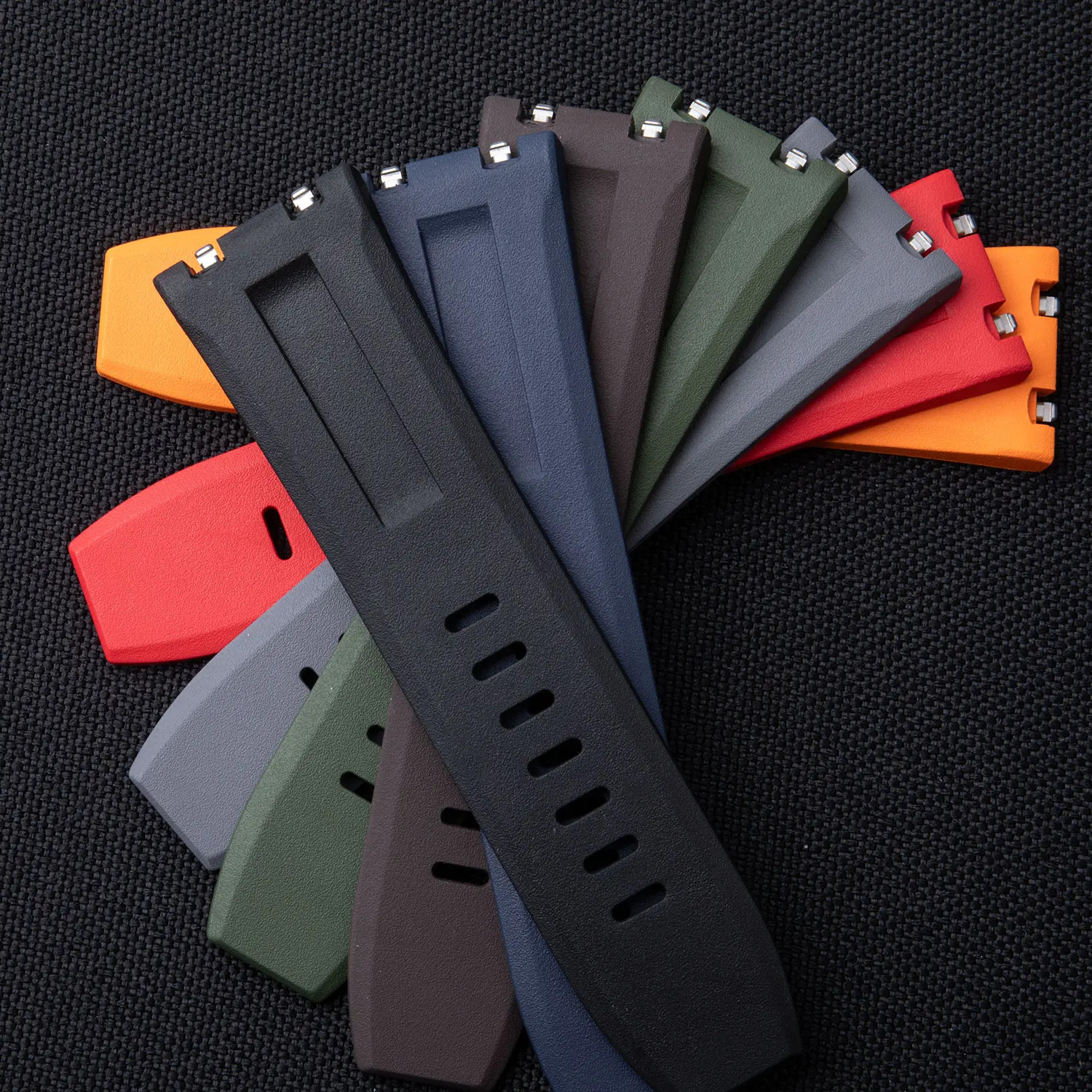 Quick Change FKM Rubber Strap Band Fits Audemars Piguet Royal Oak Offshore Diver