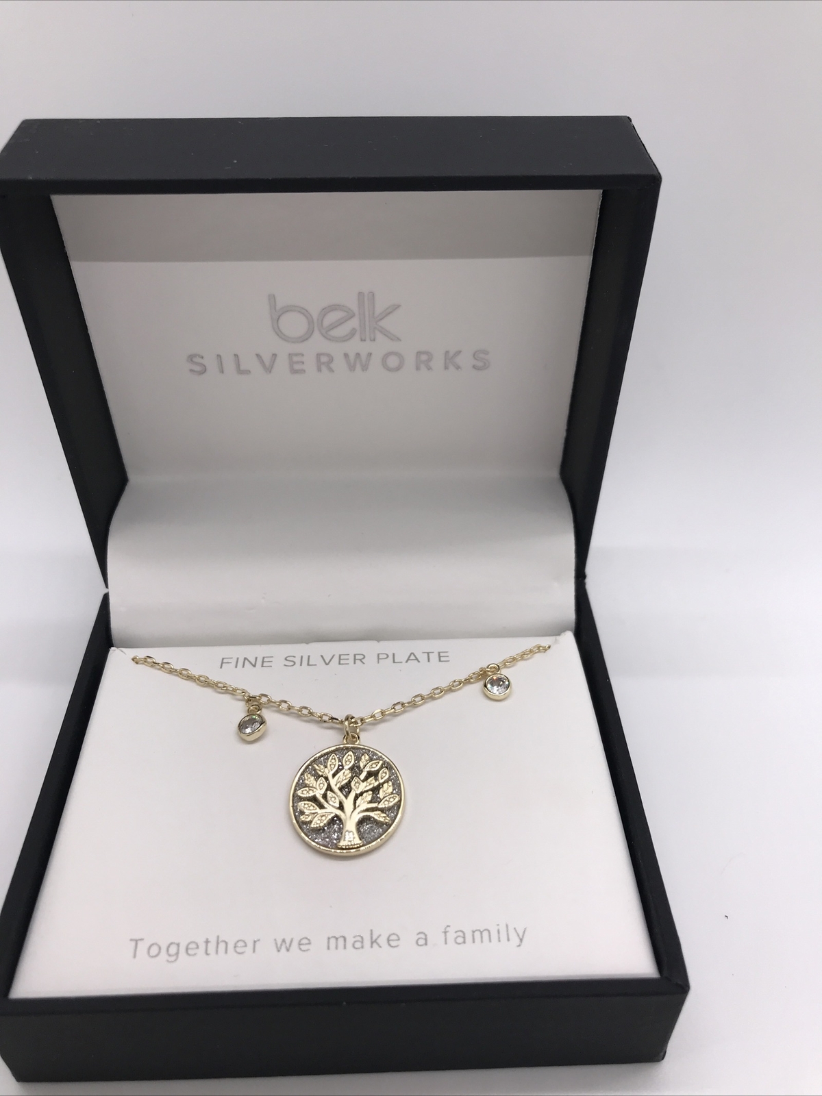 Tree of Life necklace Fine Silver Plate Family Tree greatest blessings 18” NWB