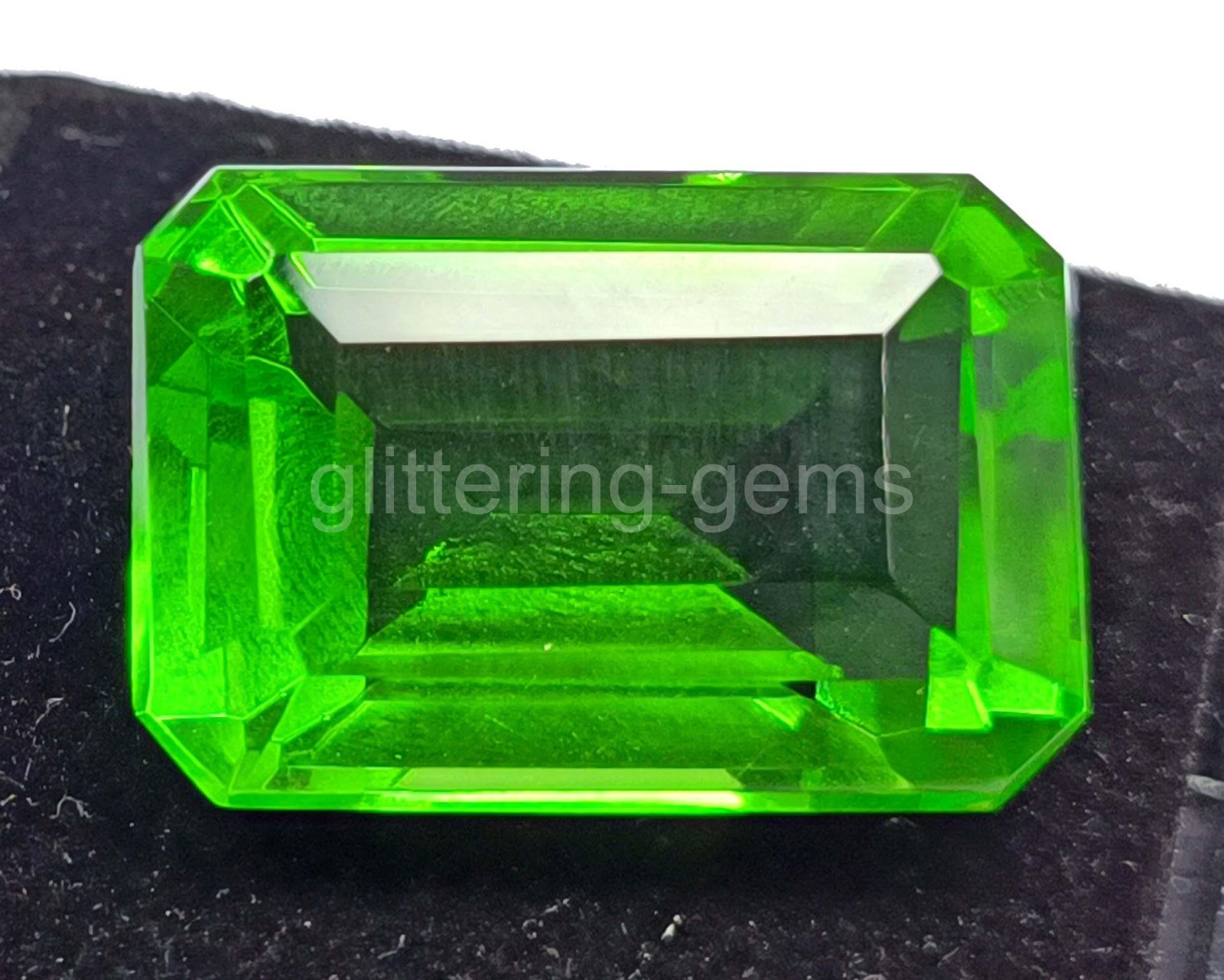 IGL Certified Green Emerald Natural 26 Ct Emerald Cut Loose Gemstone 5DNJ