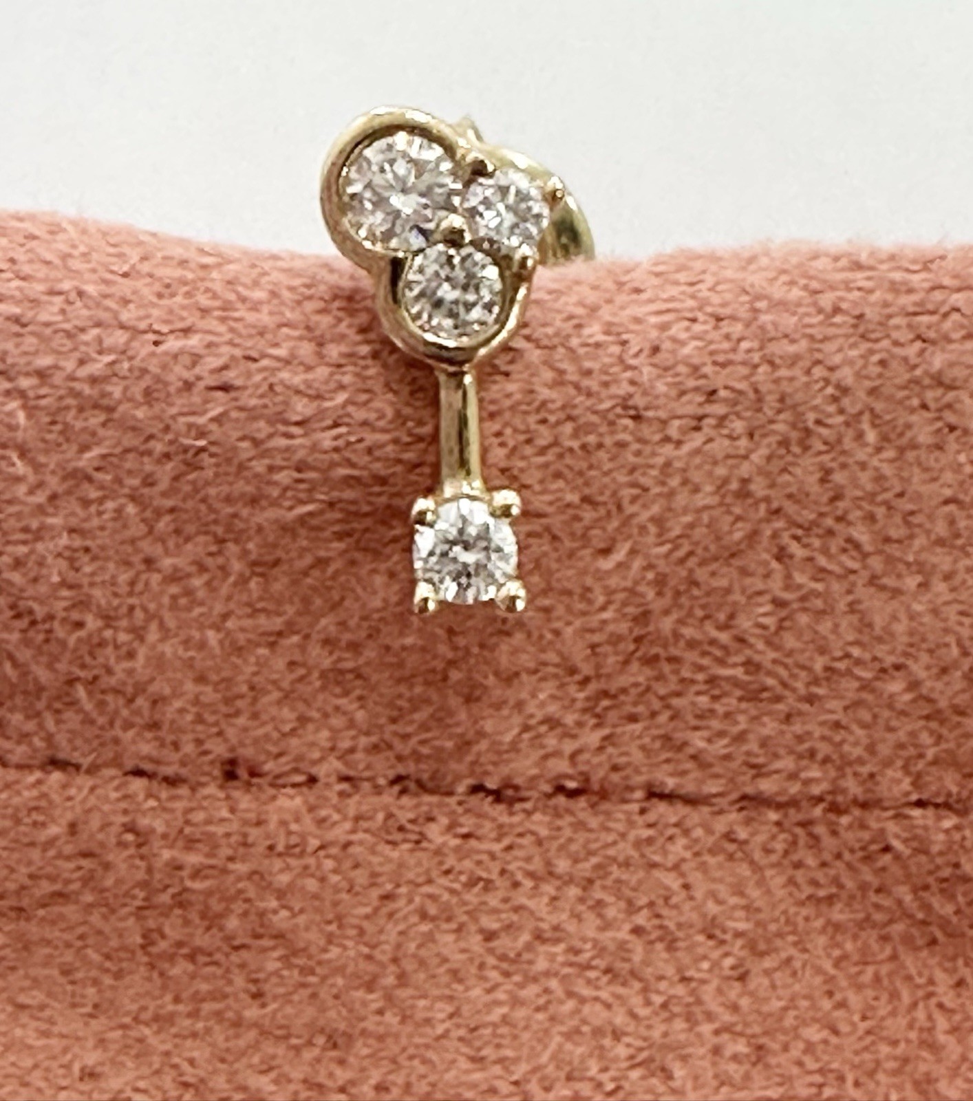 NWT Mejuri Celeste Lab Grown Diamond Quatra Stud