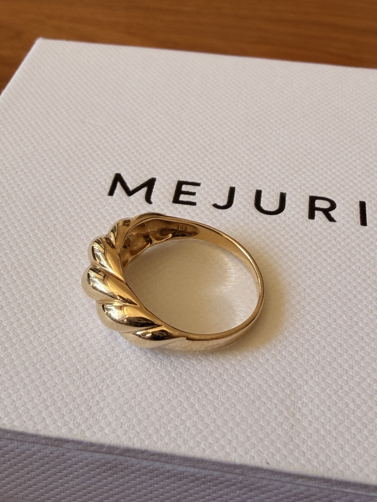14ct Mejuri croissant Ring – 6.5