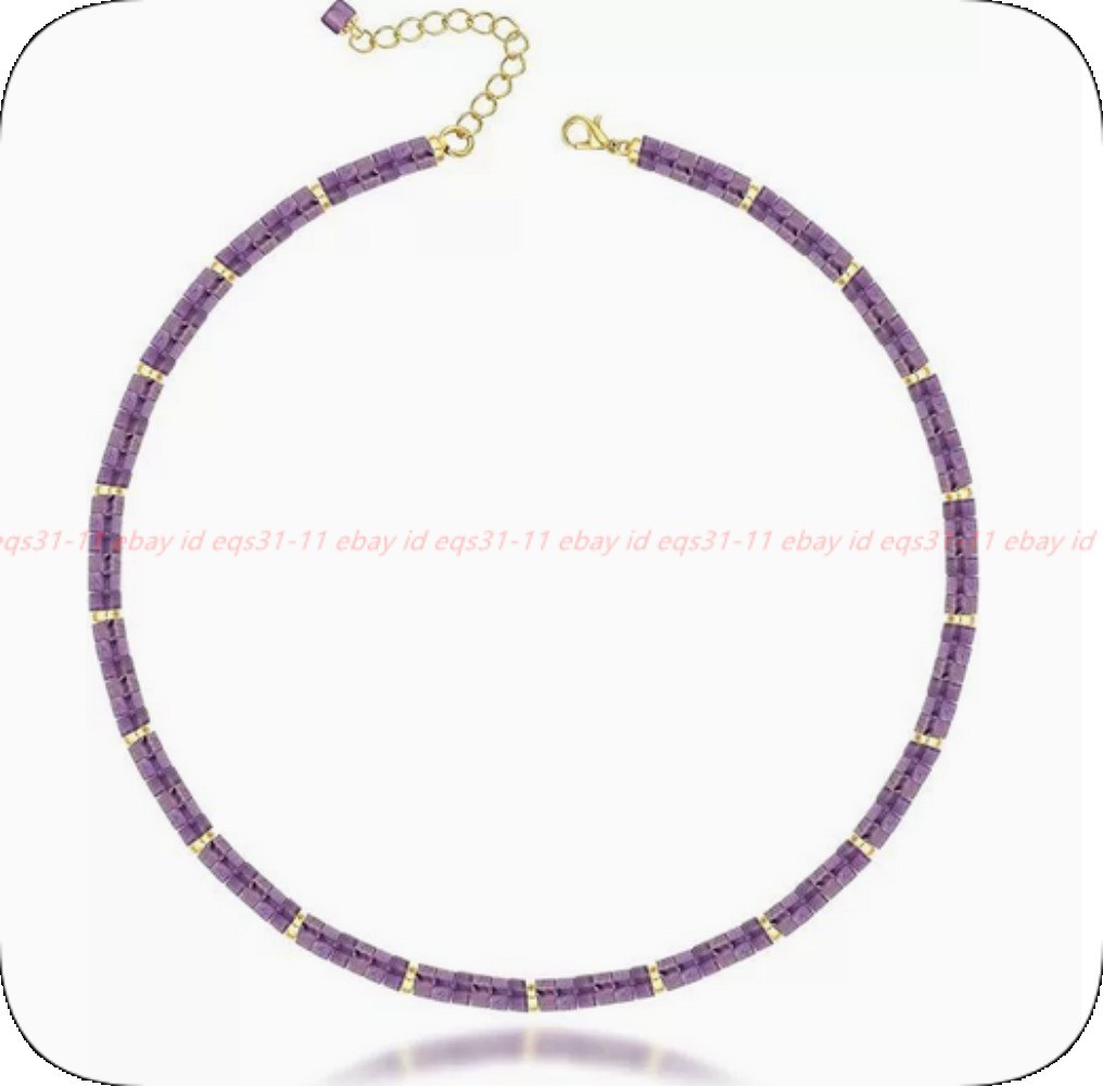 Charming Natural 2x4mm Purple Amethyst Gemstone Rondelle Beads Necklace 16-36in