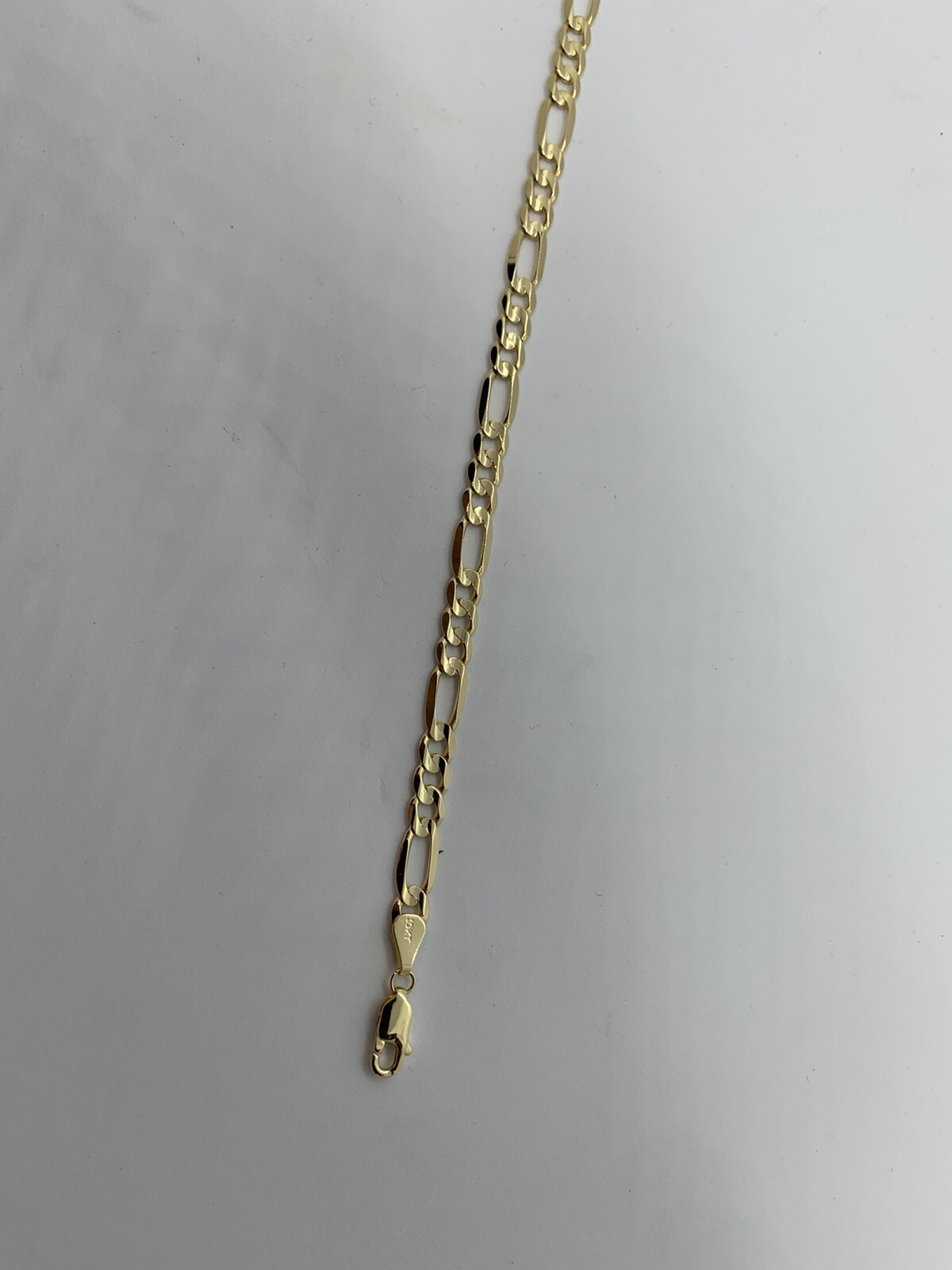 10K Solid Gold Figaro Link Chain Women’s/Men’s Necklace Chain 2mm-10.5mm 16-30″