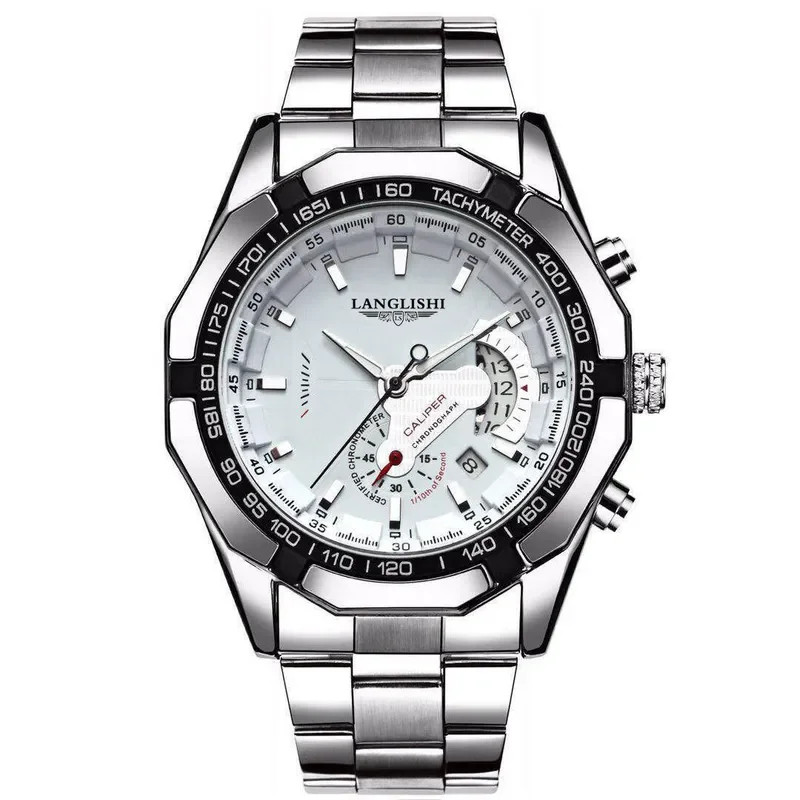 Men’s Large Dial Luminous Waterproof Calendar Watch Outdoor Sport